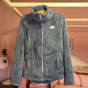 The North Face women size Medium blue zip up jacket